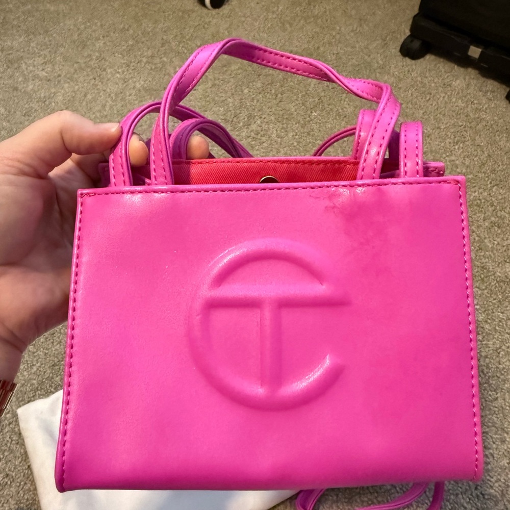 Telfar Small Shopping Bag Fuschia - Picture 9 of 10